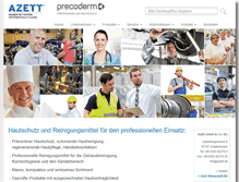 Tablet Screenshot of precoderm.com